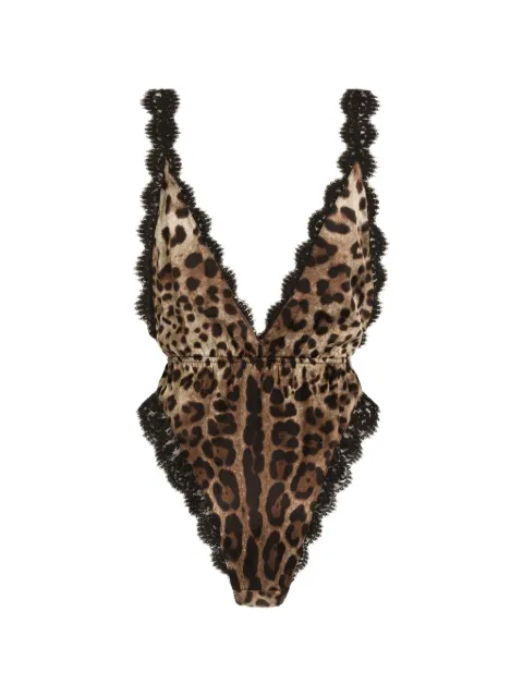Dolce & Gabbana body con estampado Leo