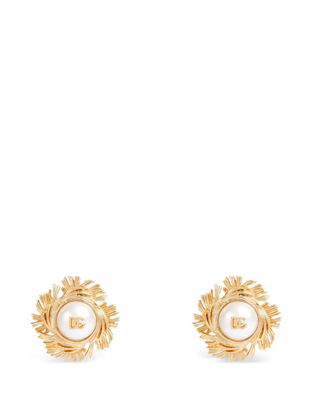 Dolce & Gabbana Orecchini a clip Cabochon - Oro