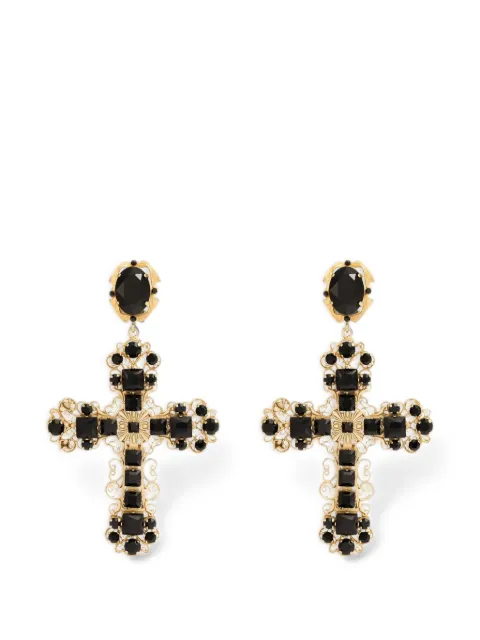 Dolce & Gabbana clip earrings with crosses