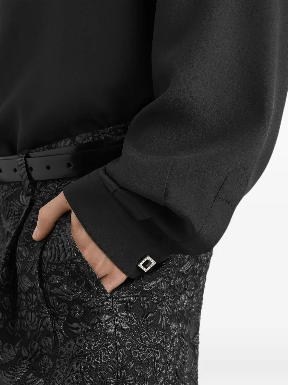 Dolce & Gabbana Manchetknopen met stras Zilver