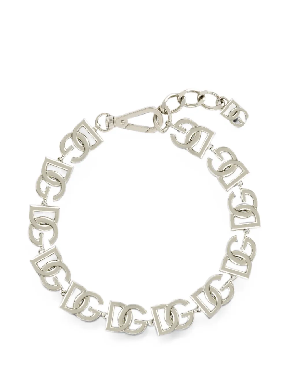 Dolce & Gabbana Halskette mit DG-Logo - Silber