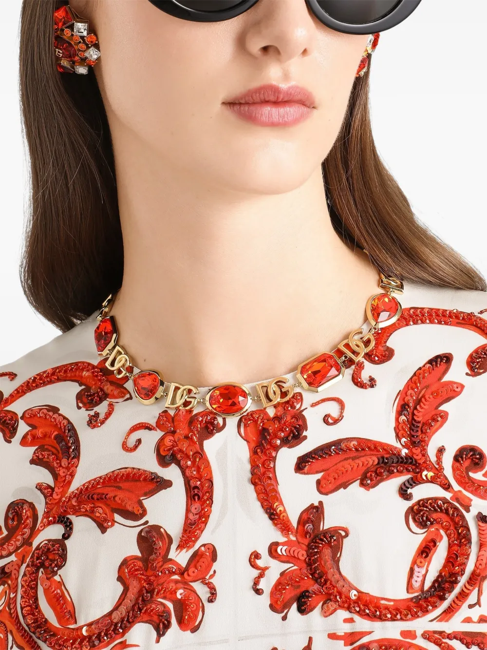 Dolce & Gabbana Ketting met logo - Goud