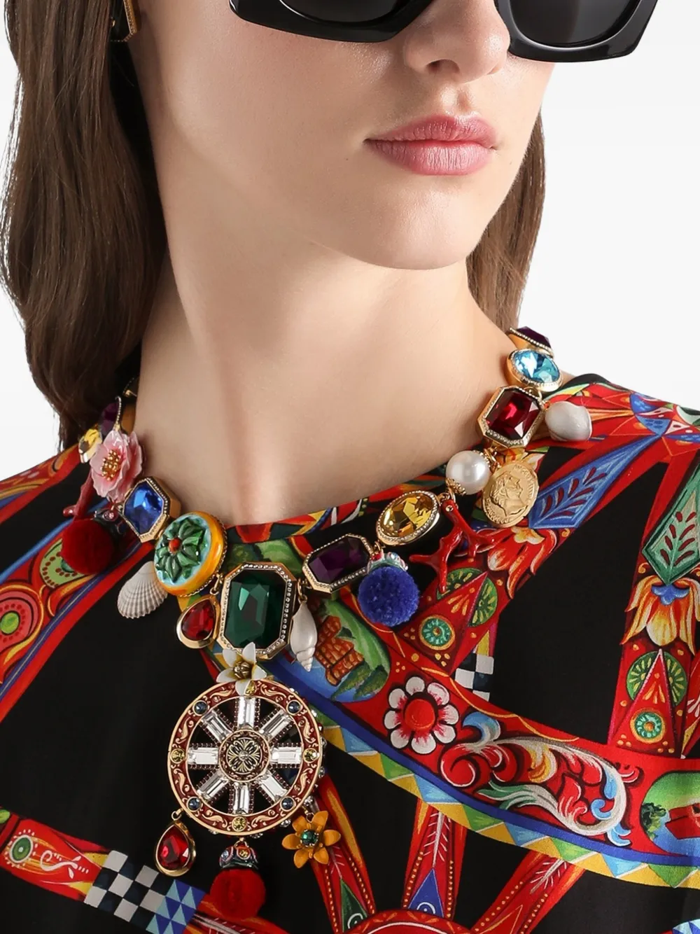 Dolce & Gabbana Carreto Wheel ketting - Goud