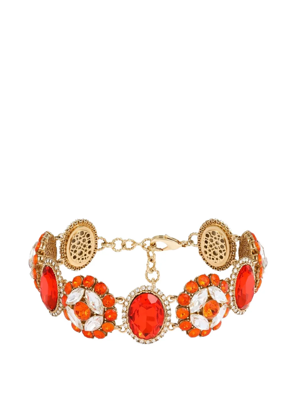 Dolce & Gabbana Choker con strass - Oro