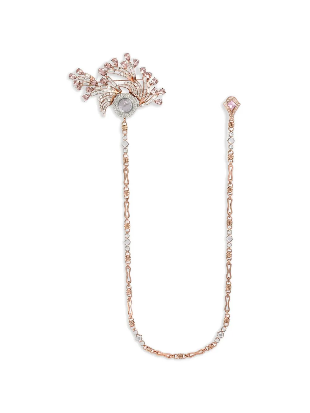 Dolce & Gabbana Spilla per orologio con strass - Rosa