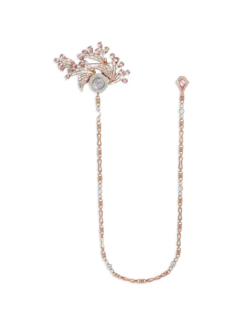Dolce & Gabbana watch brooch with rhinestones