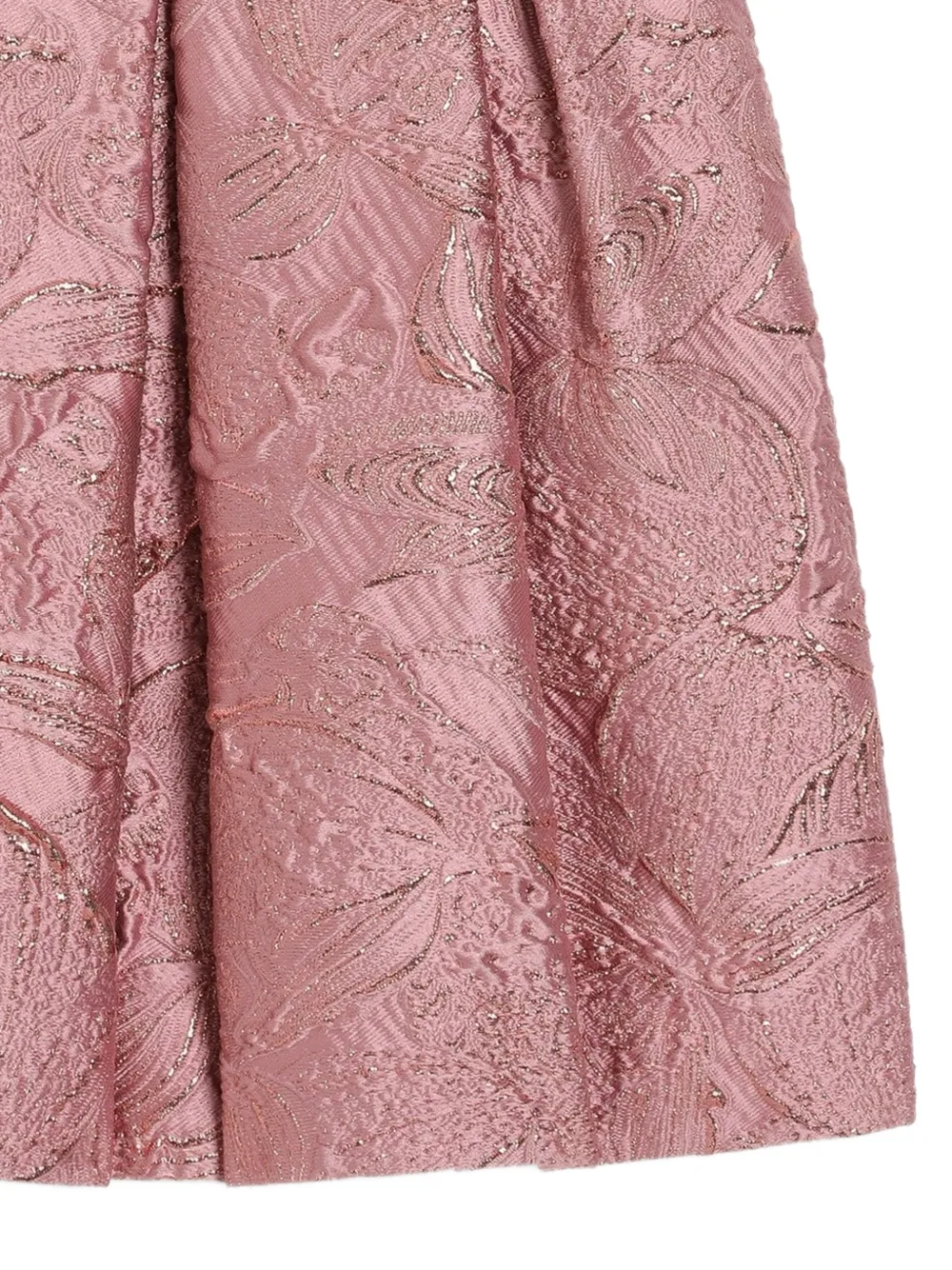 Dolce & Gabbana Kids Lamé brokaat jurk Roze
