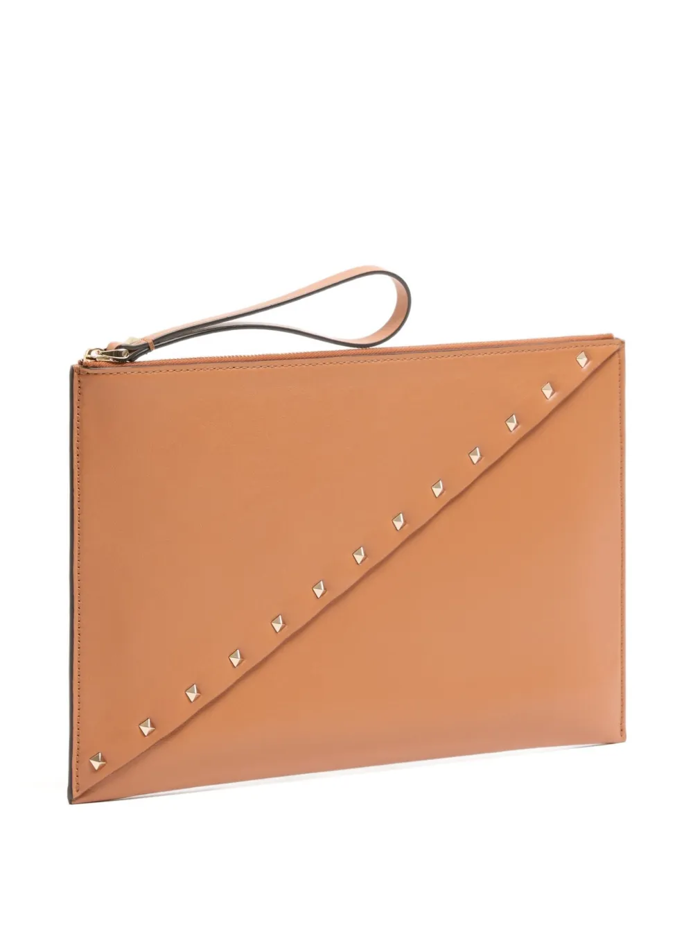 Valentino Garavani Rockstud Wispy leren buidel Bruin