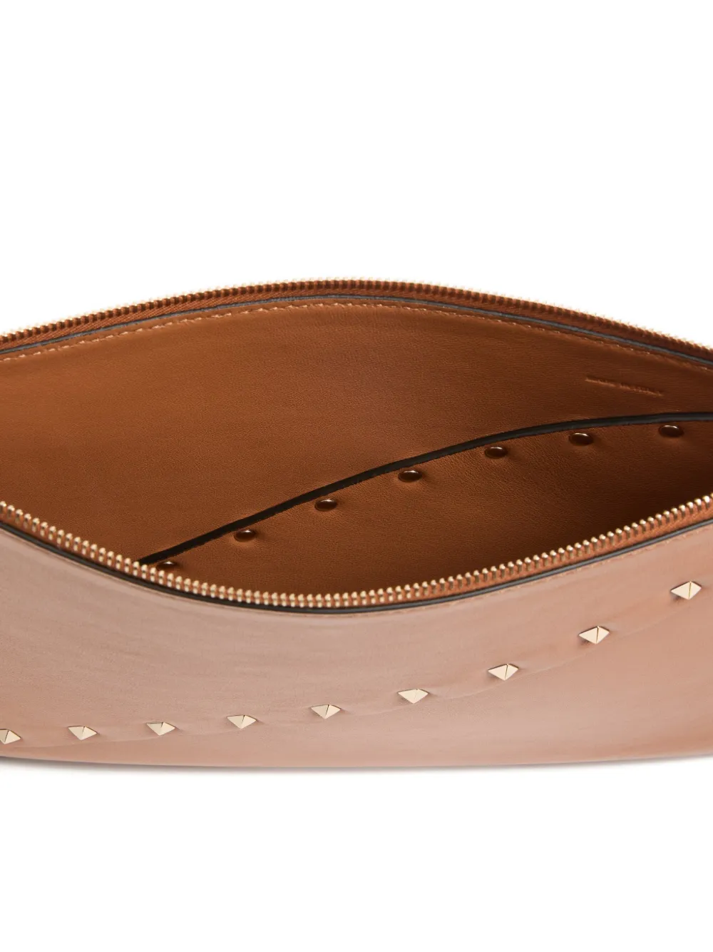 Valentino Garavani Rockstud Wispy leren buidel Bruin