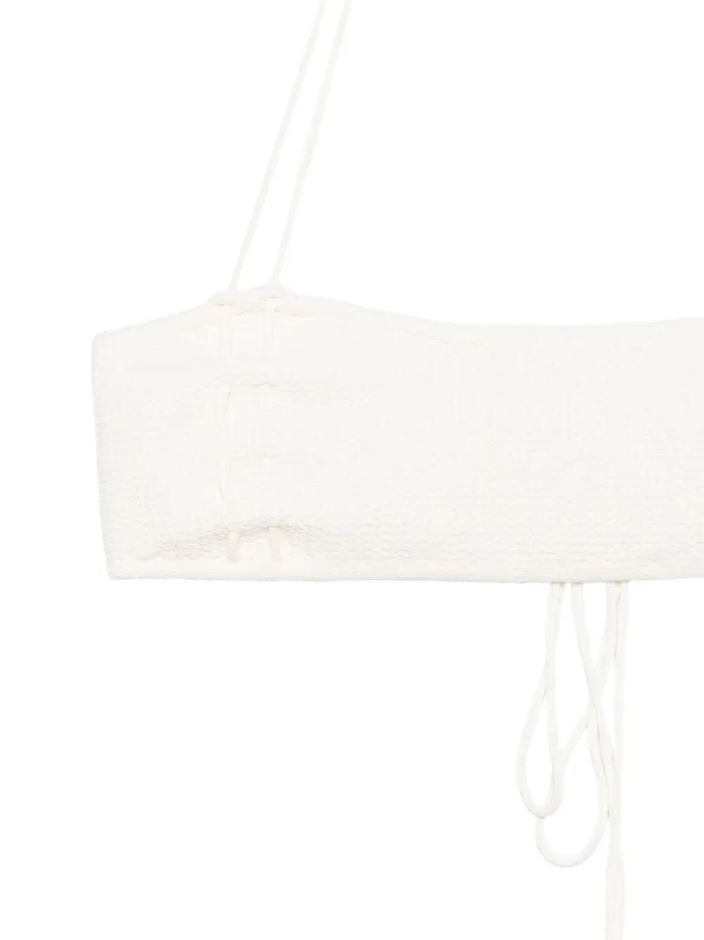  Elou Top De Bikini Ora Con Efecto Arrugado - Neutro 