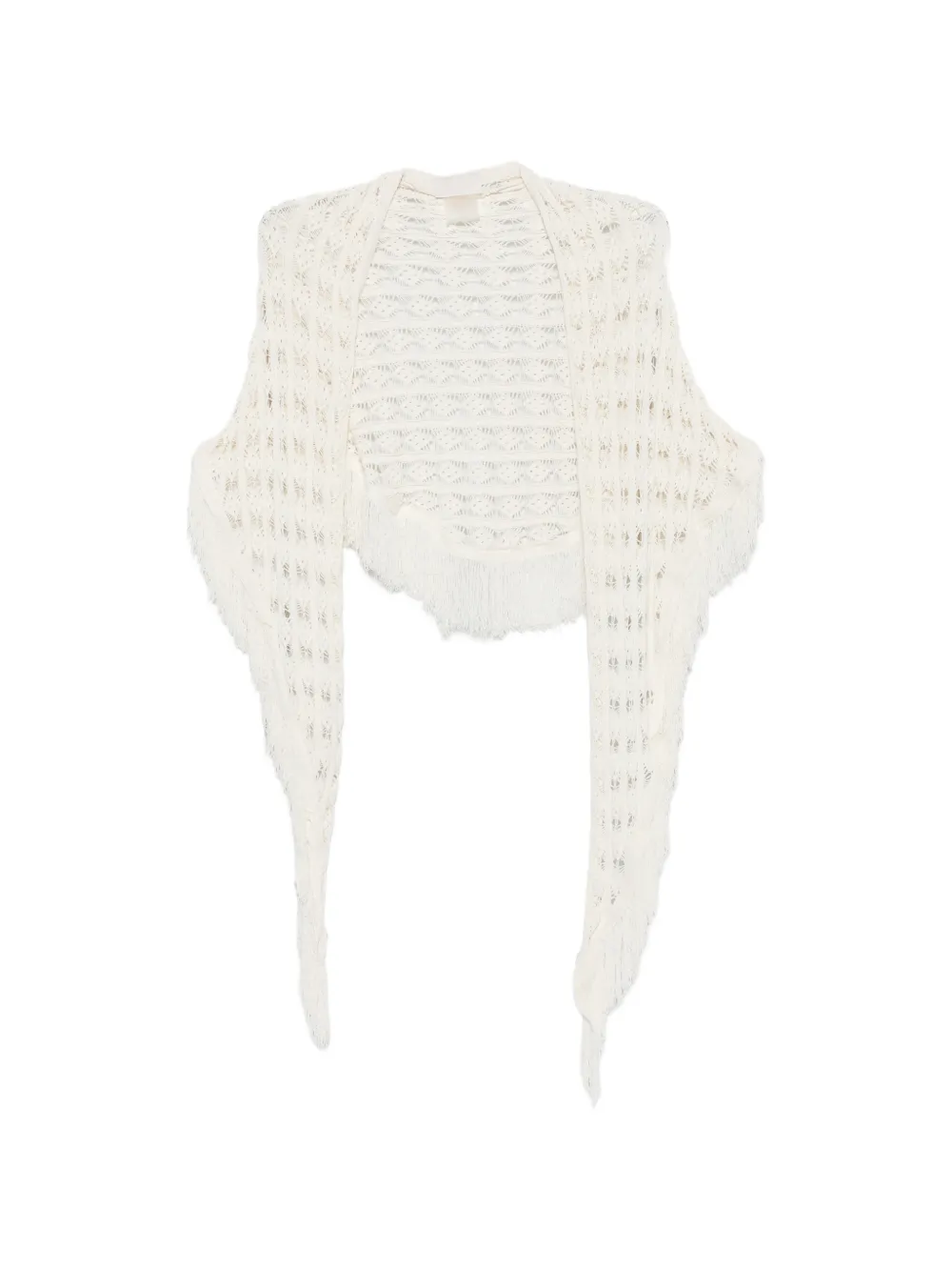 ELOU fringed pointelle sarong - Toni neutri