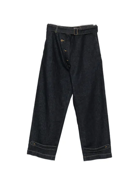 CULTURA asymmetric-fastening buttoned-cuff jeans