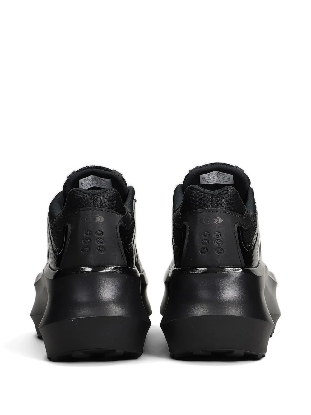 Comme Des Garçons patent-finish chunky-sole sneakers Zwart