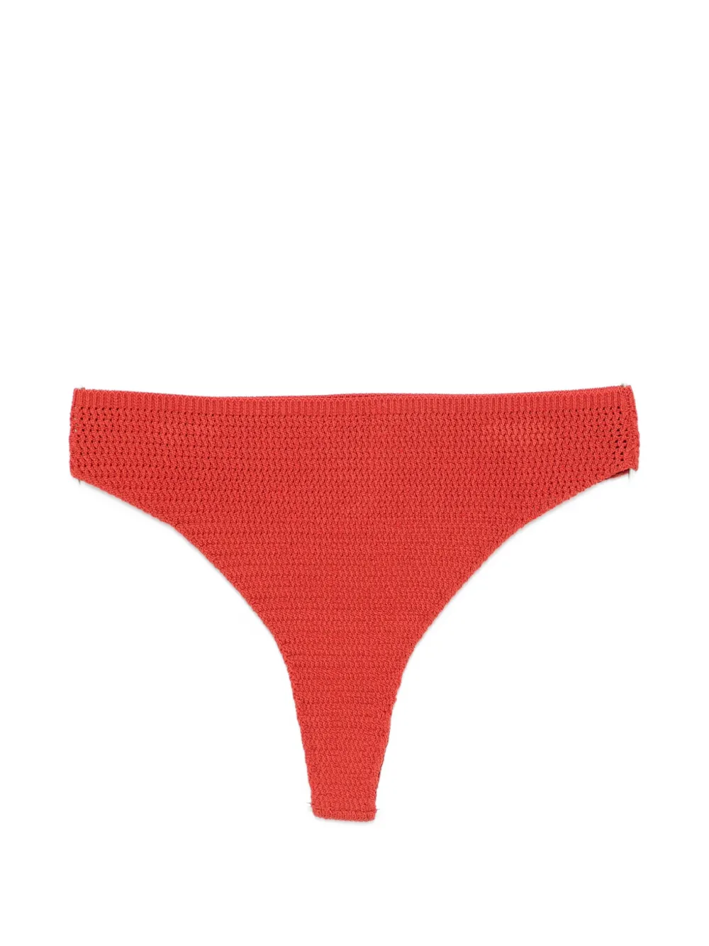 Elou Ora Crochet Bikini Bottoms In Red