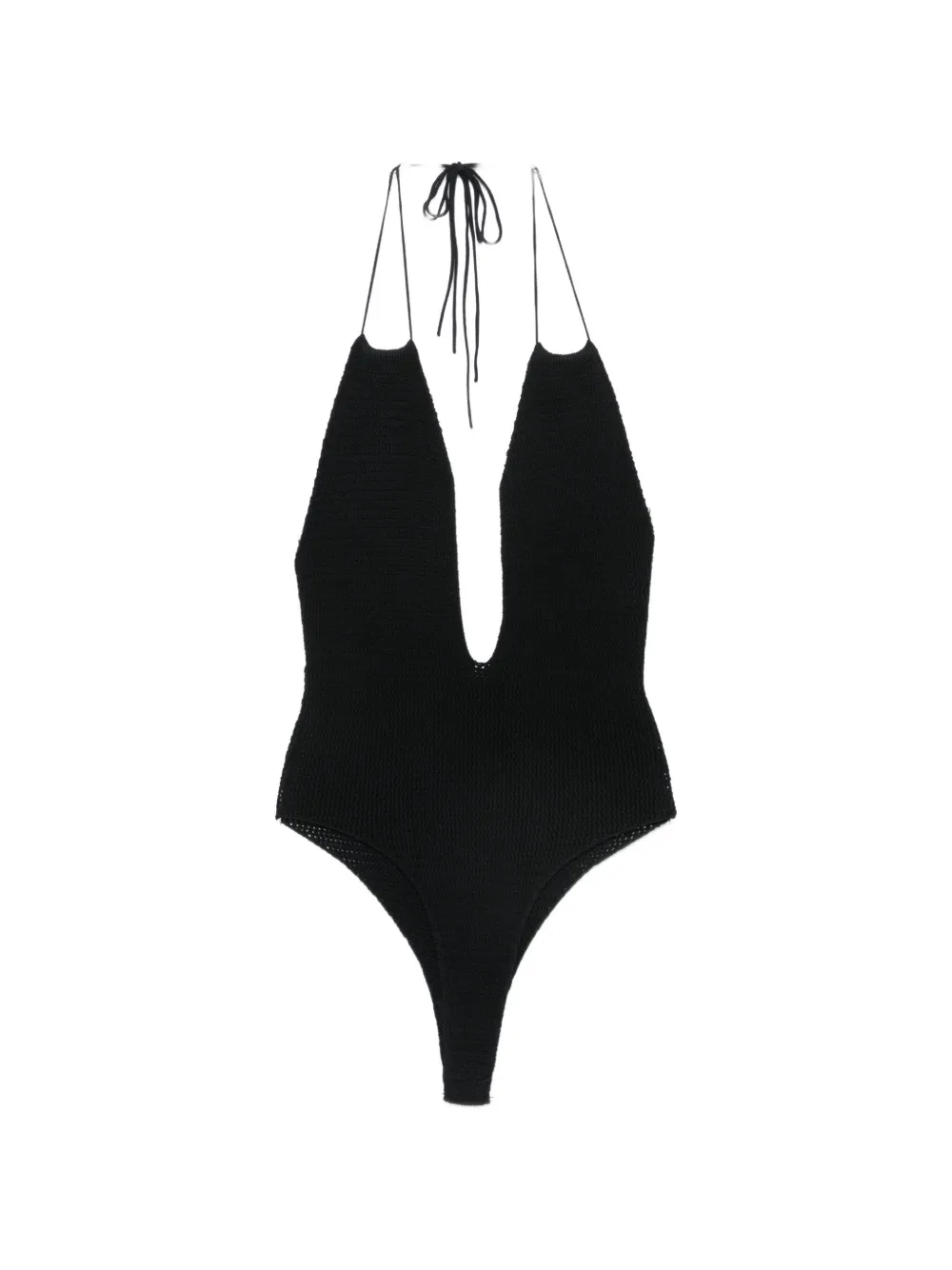 ELOU Riviera crochet swimsuit - Nero