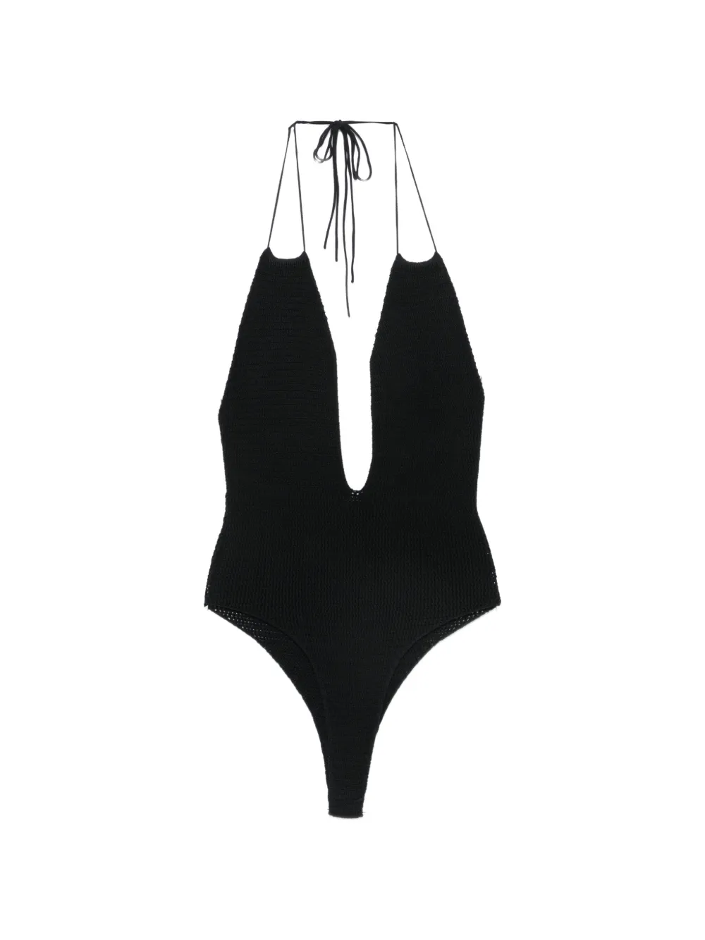 ELOU Riviera crochet swimsuit - Nero