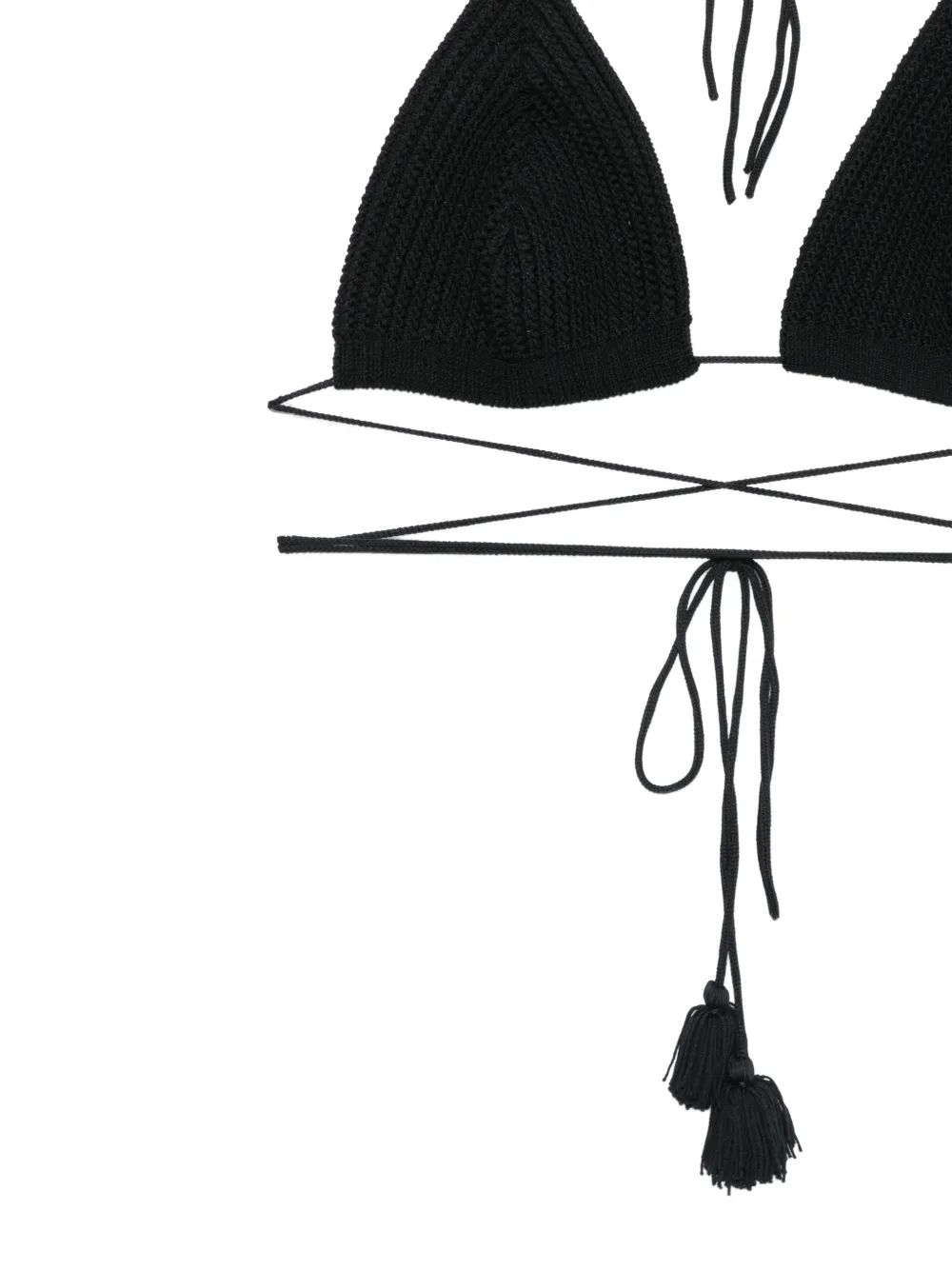  Elou Top De Bikini Azure De Ganchillo - Negro 