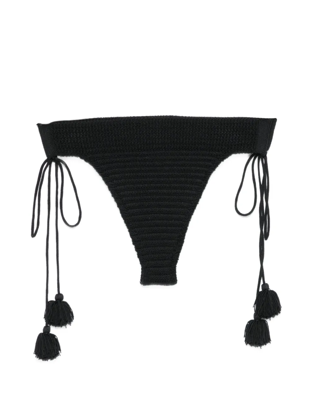  Elou Bragas De Bikini Azure De Ganchillo - Negro 