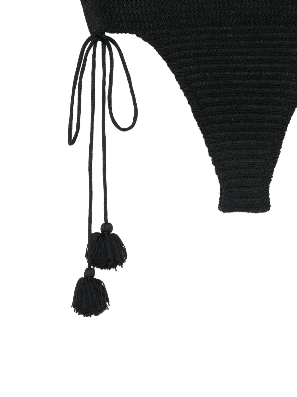  Elou Bragas De Bikini Azure De Ganchillo - Negro 
