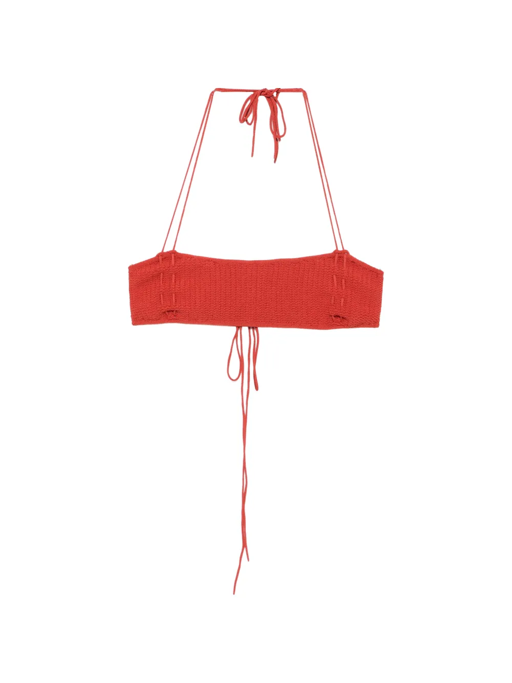 ELOU Ora tie-fastening bikini top - Rot