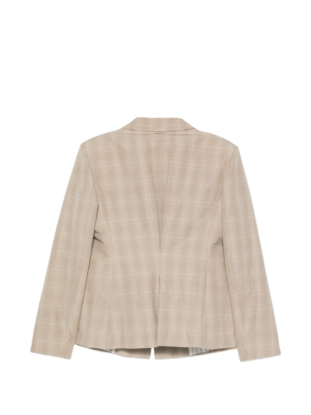 Iceberg Geruit jack met gekerfde revers Beige