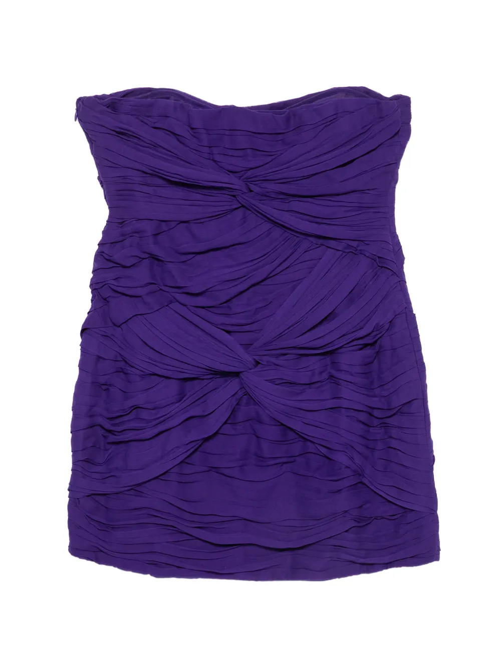 Blumarine Mini-jurk met ruches Paars