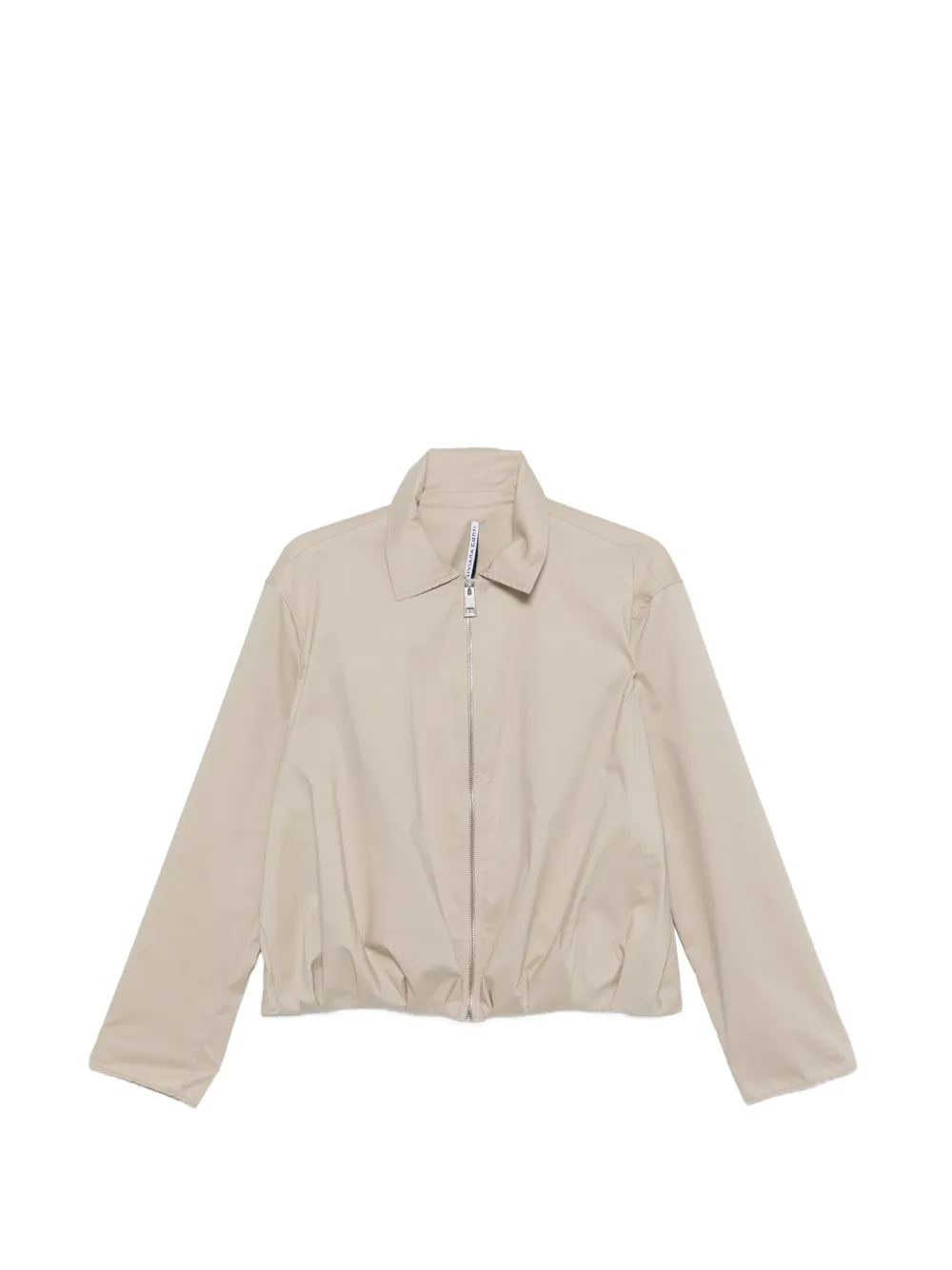 Liviana Conti zip-fastening pleated jacket - Toni neutri