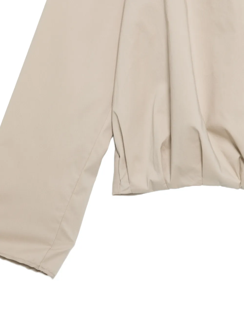 Liviana Conti Geplooid jack met ritssluiting Beige