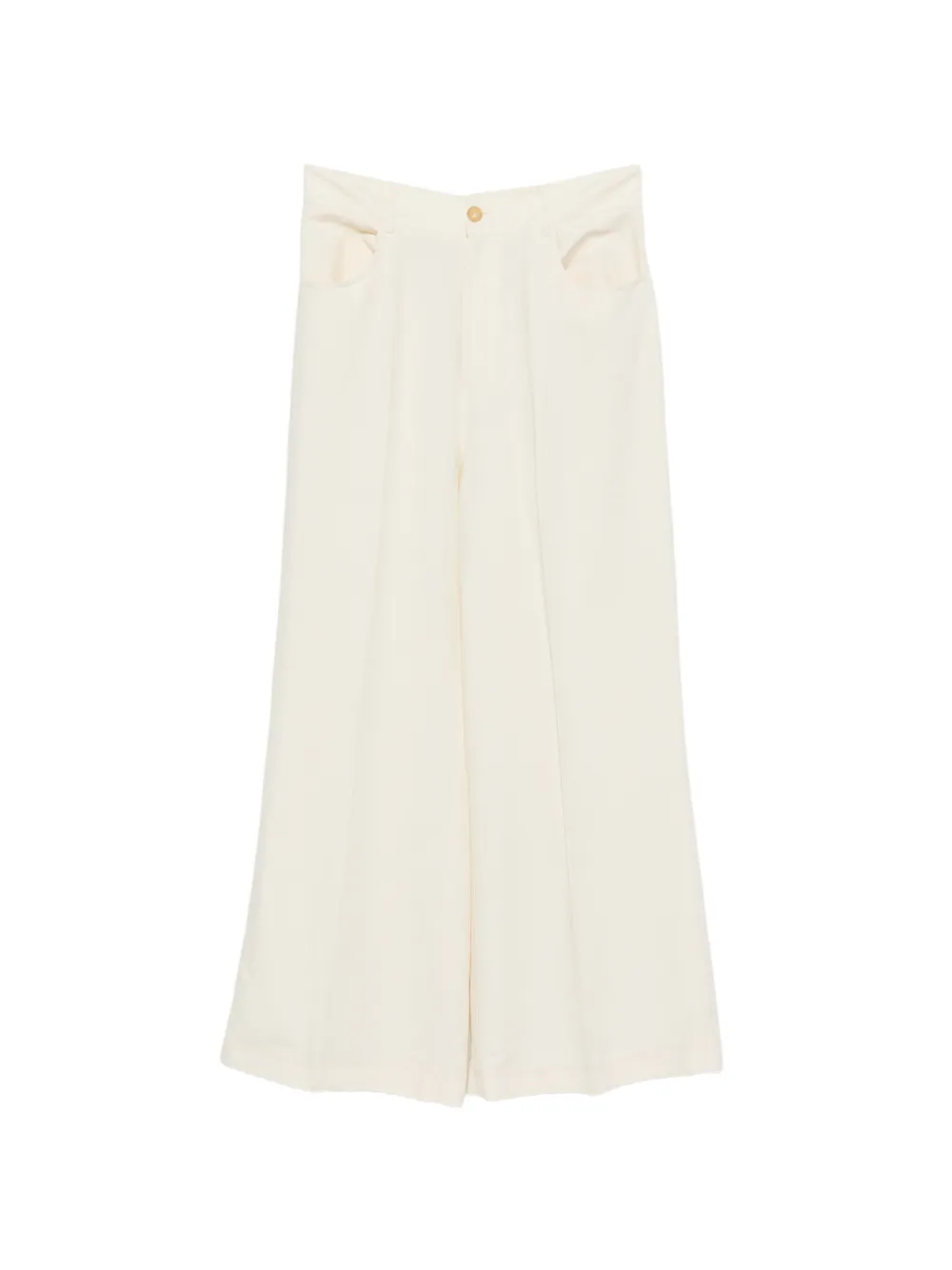 Erika Cavallini belt-loop pressed-crease palazzo pants - Toni neutri