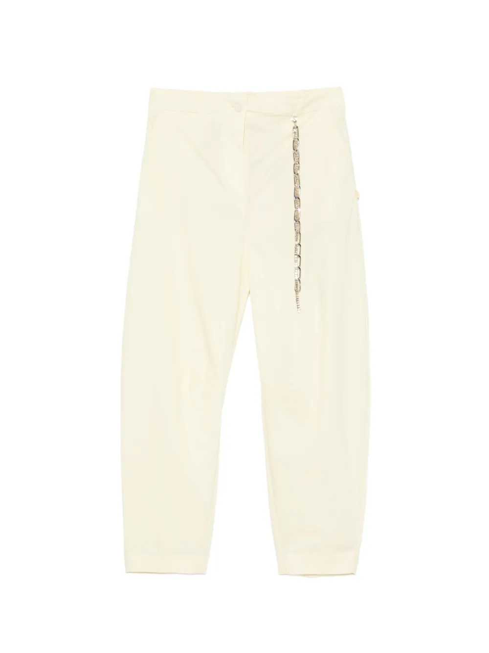 Circus Hotel chain-embellished trousers - Giallo