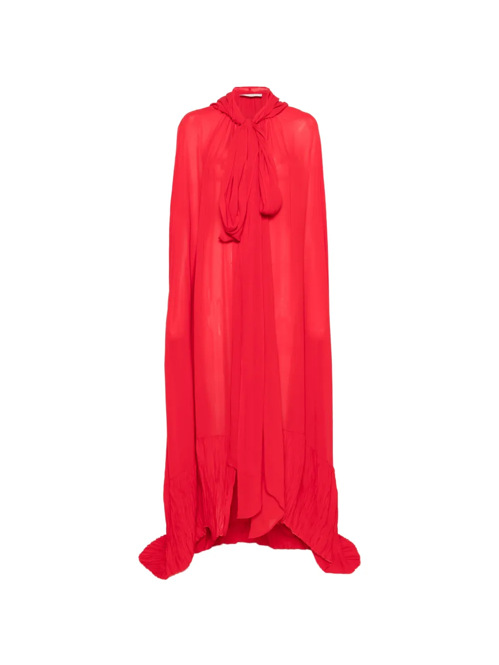 Blumarine hooded pussy-bow cape - Rot