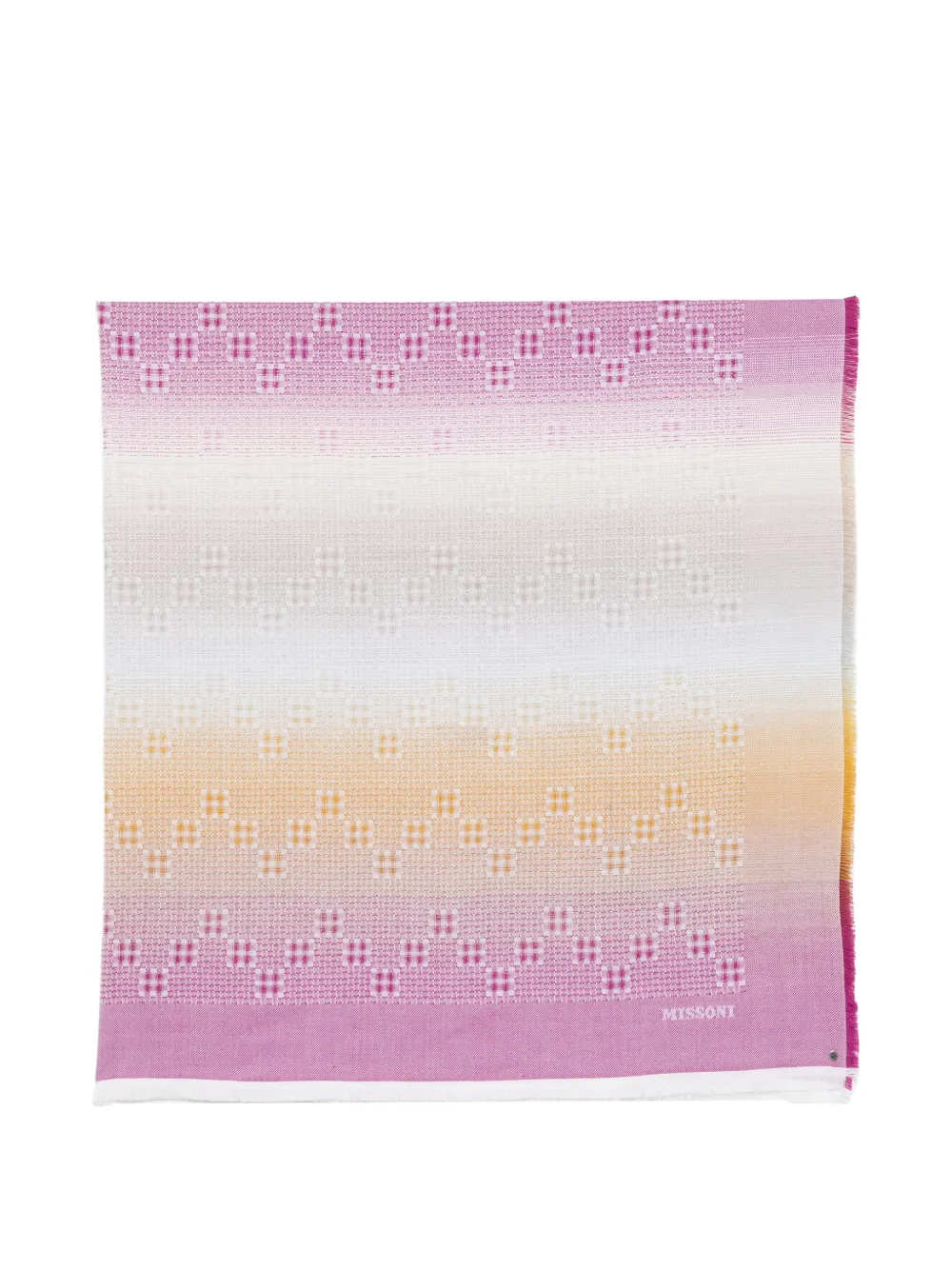 Missoni square-shape scarf - Rosa