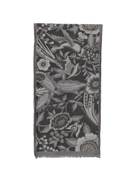 Missoni floral-jacquard fringed scarf