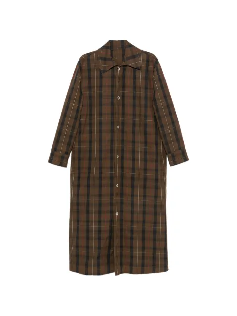 MARBELL Victoria check-pattern cotton trench coat