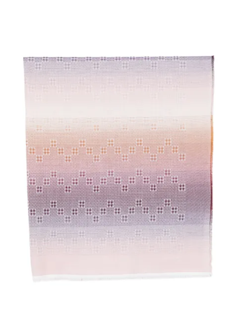 Missoni zigzag-knit fringed scarf
