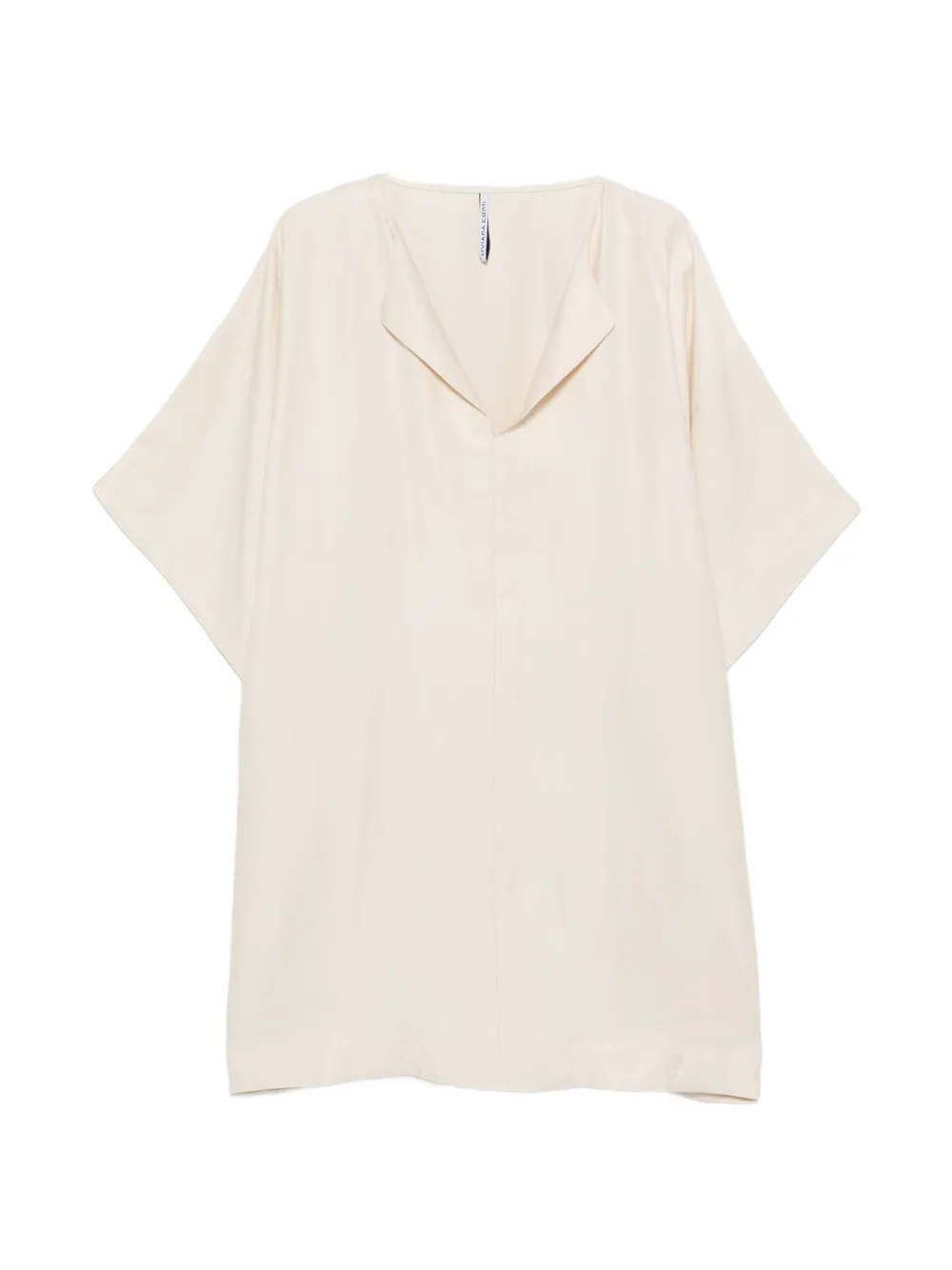 Liviana Conti V-neck short-sleeve mini dress - Toni neutri