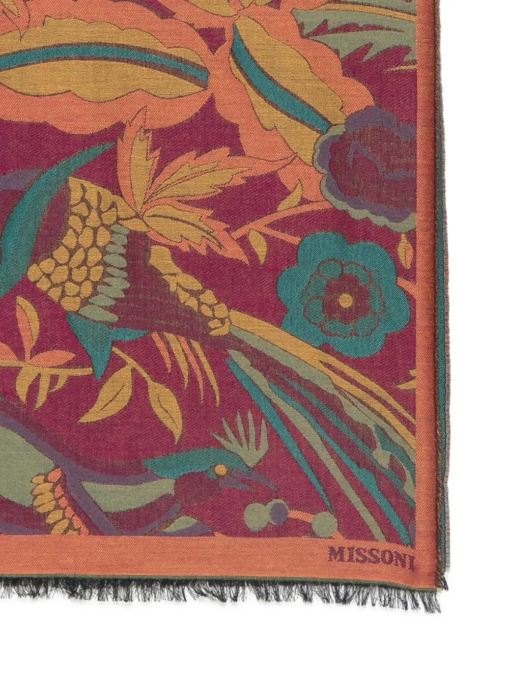Missoni Sjaal met bloemjacquard Roze
