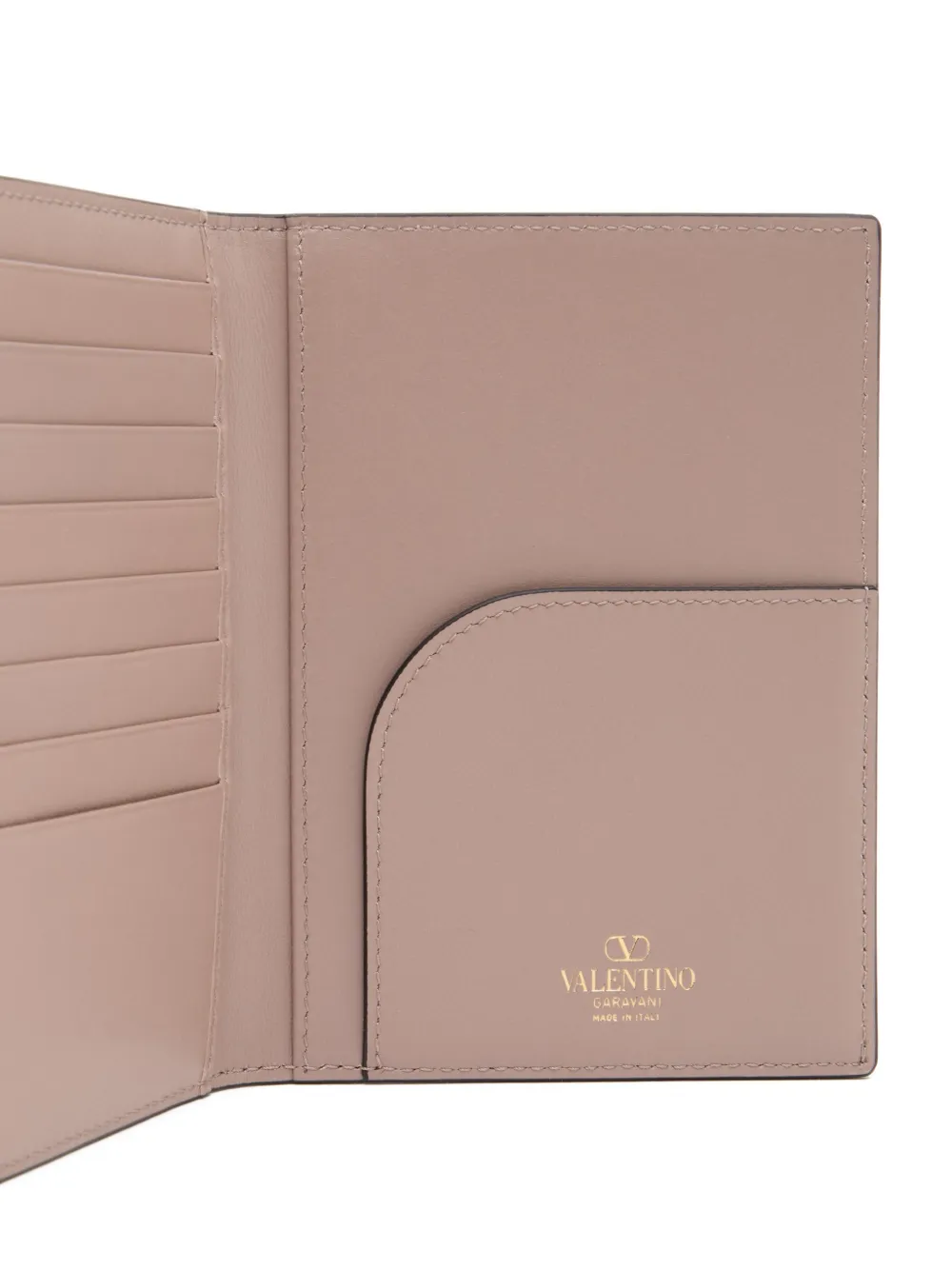Valentino Garavani VLogo The Bold Edition kalfsleren paspoorthoes Roze