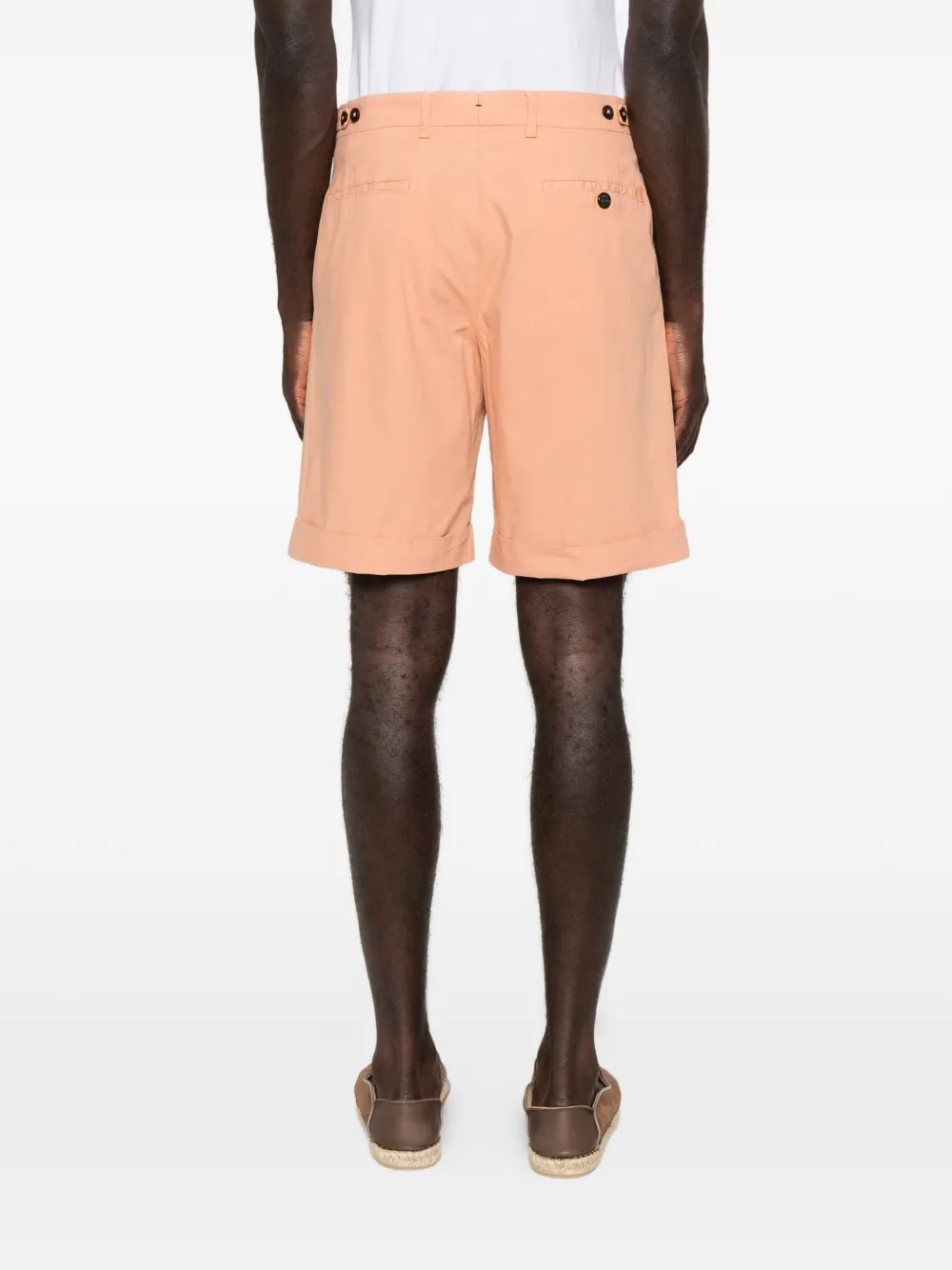 Berwich Geplooide shorts met zak Oranje