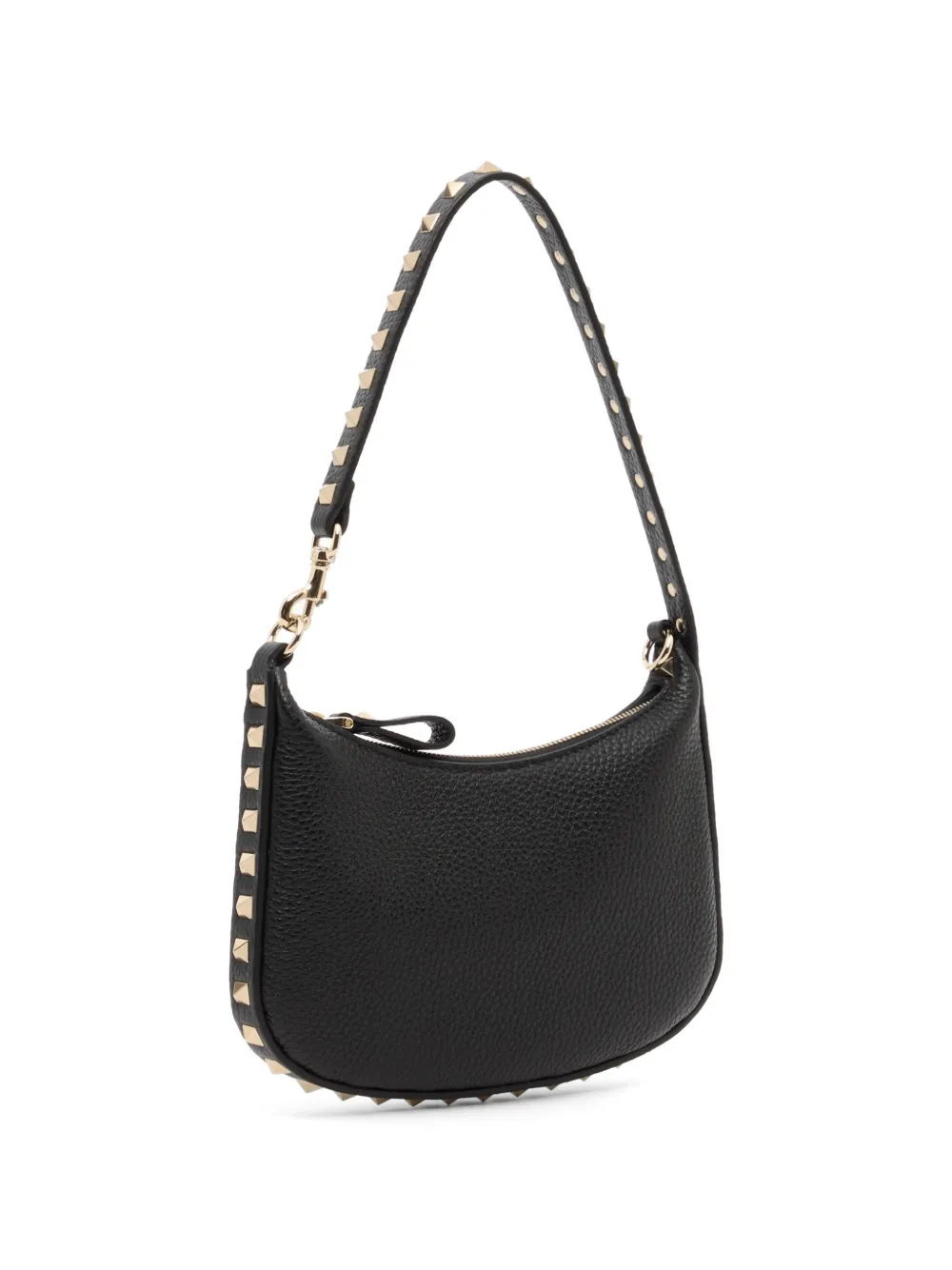 Valentino Garavani Rockstud mini-shopper van korrelig kalfsleer Zwart