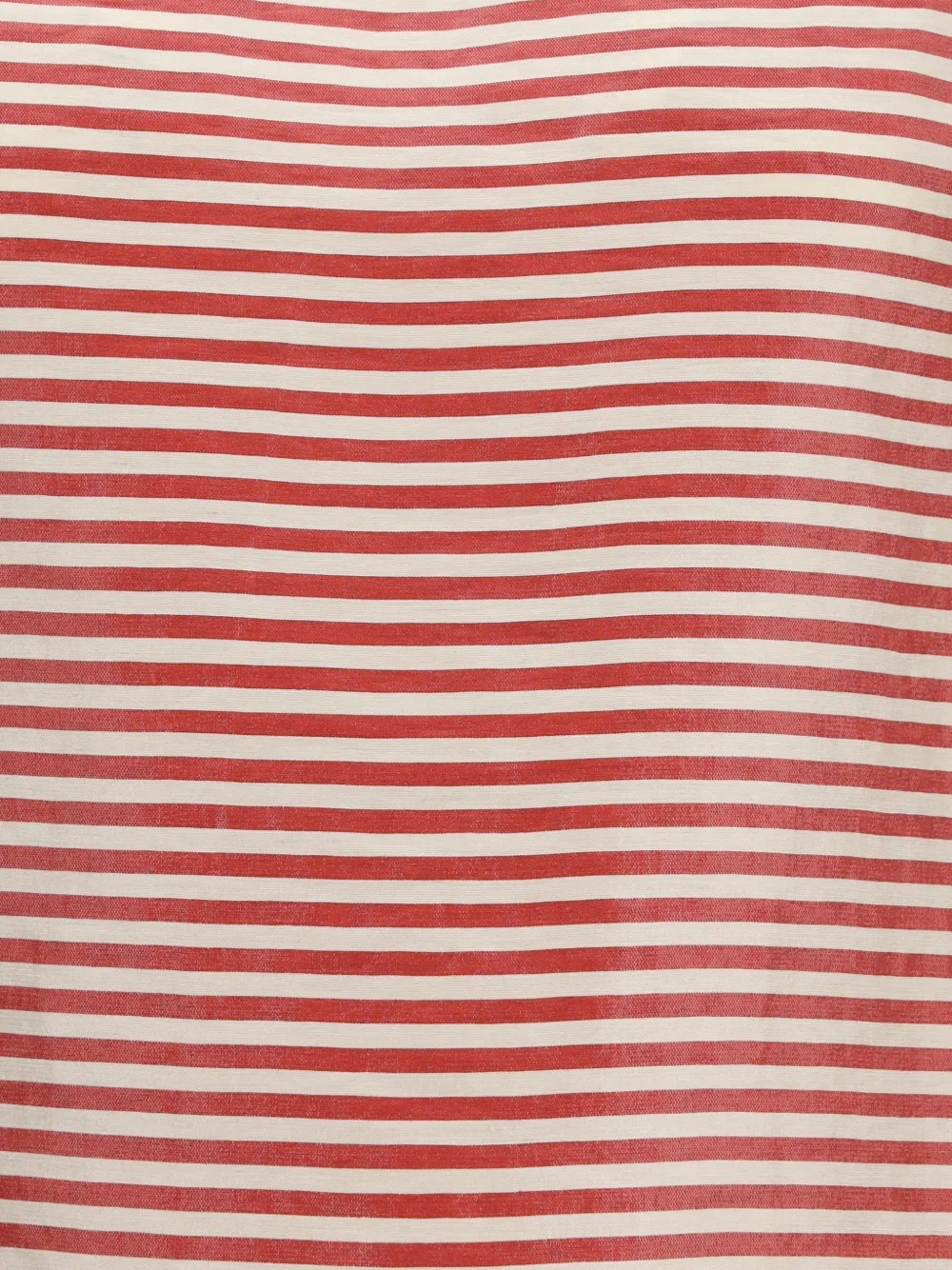  Cruna Camiseta A Rayas Con Botones - Rojo 