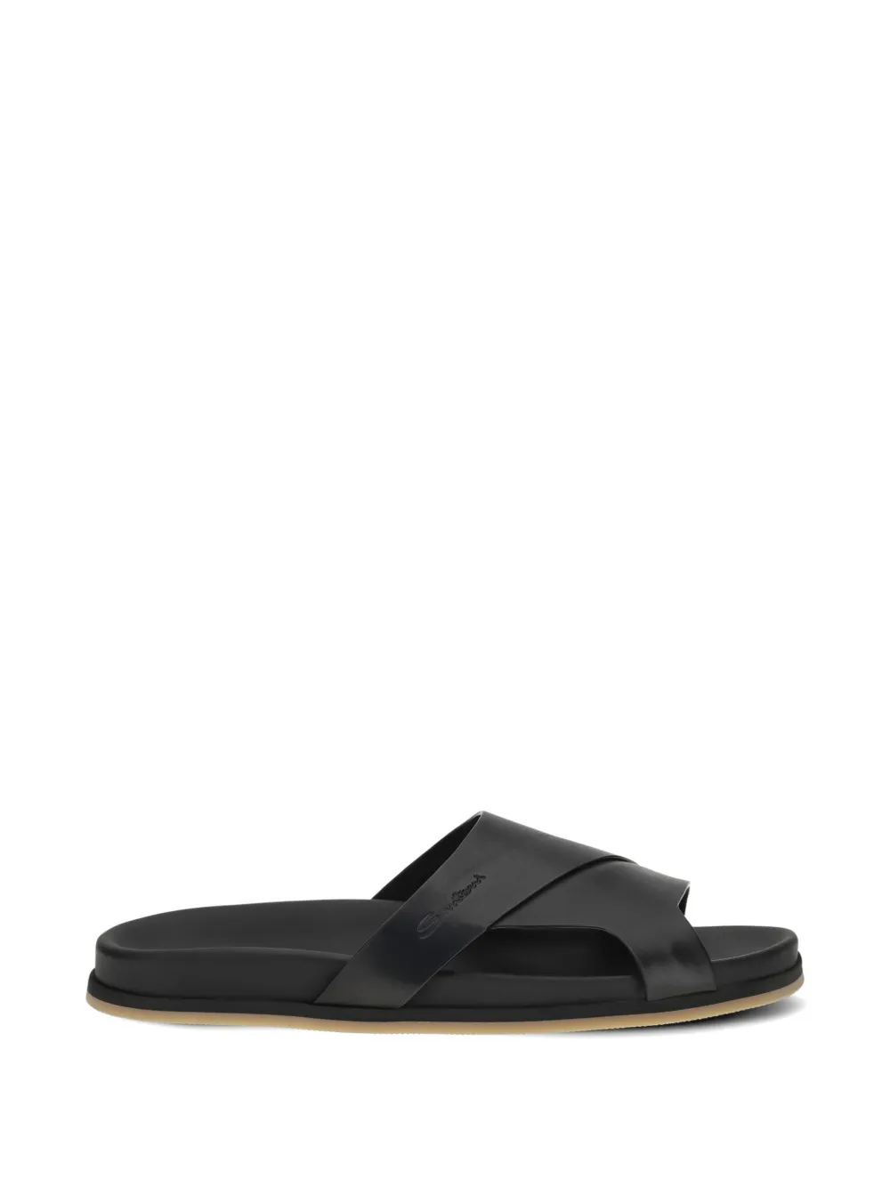 Santoni crossover-strap sandals - Nero