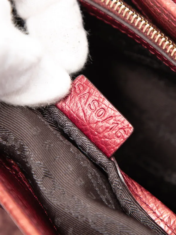 CELINE マカダム ライトローズ キャンバス レザー ブギーバック CELINE