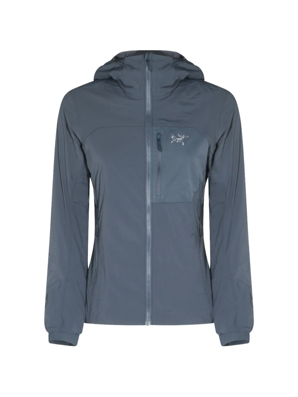Arc'teryx logo-embroidered hooded jacket - Blau
