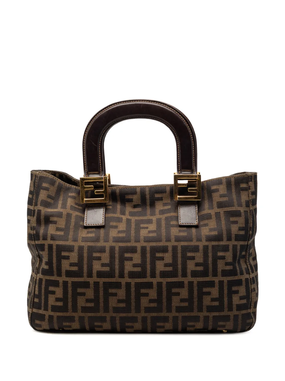 Fendi Pre-Owned 2000-2010 Small Zucca Canvas Twins tote bag - Marrone
