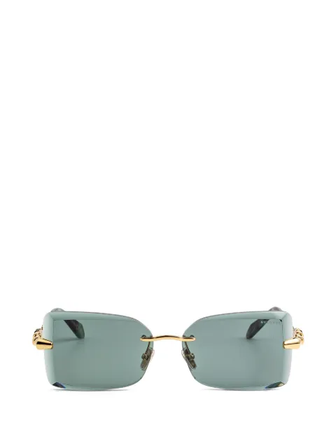 Bvlgari Óculos de sol retangular Serpenti
