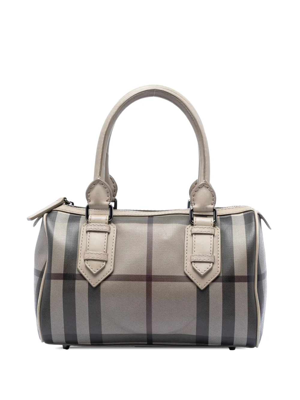 Burberry Pre-Owned 2000-2017 Smoke Check Coated Canvas Chester boston bag - Grigio