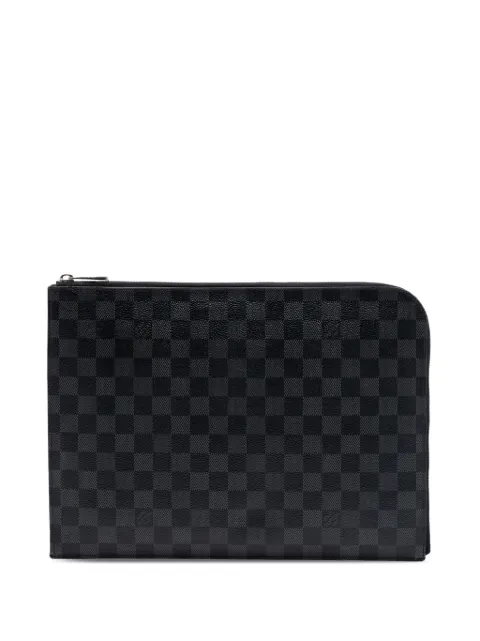 Louis Vuitton Pre-Owned 2017 Damier Graphite Pochette Jour GM Clutch