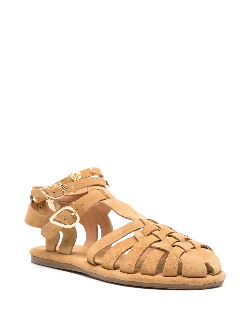 Ancient Greek Sandals Karina cage sandals Beige