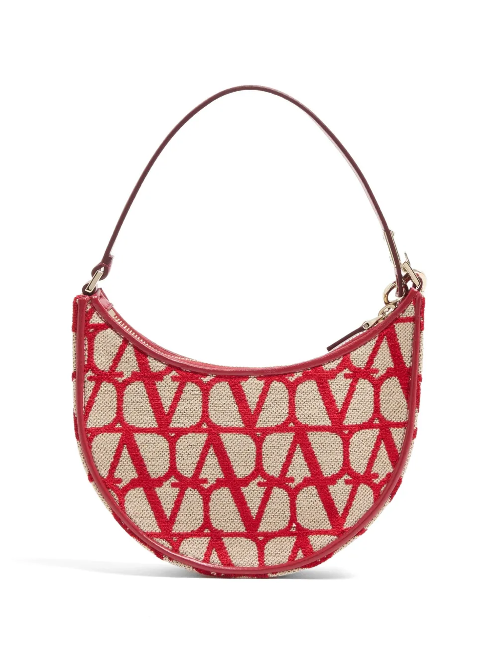 Valentino Garavani Vsling Toile Iconographe mini-schoudertas Beige